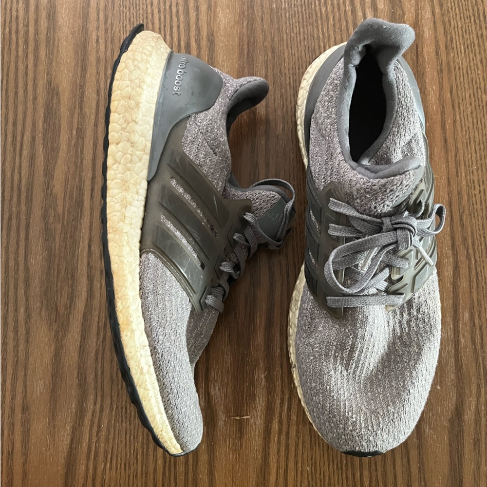 Adidas Gray Ultraboost Running Shoes size 9